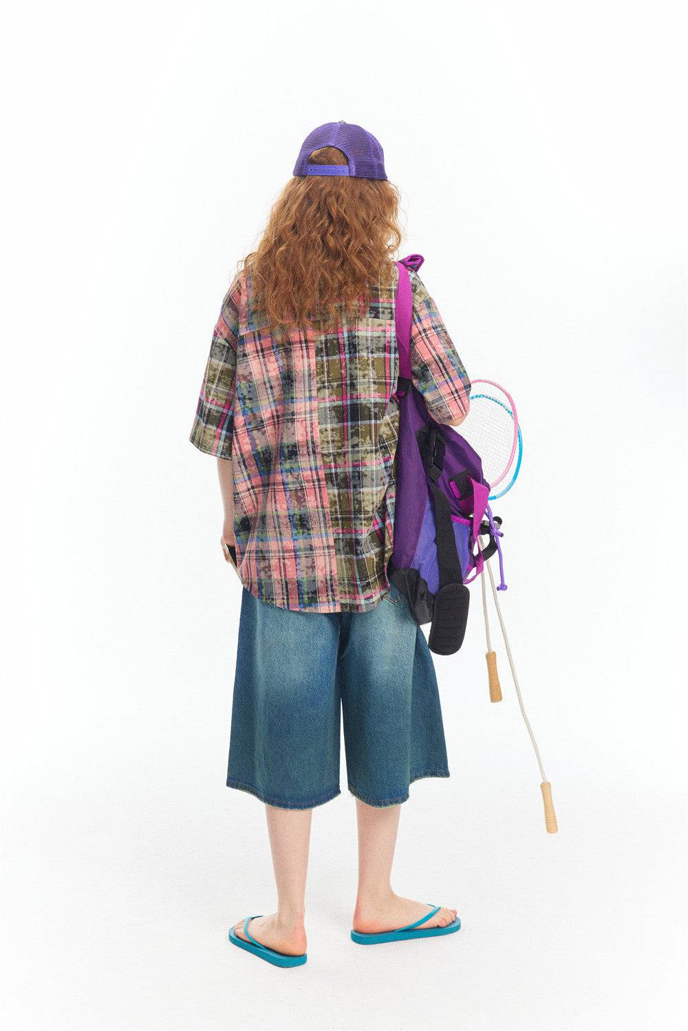 Distressed Checkered Summer Shirt