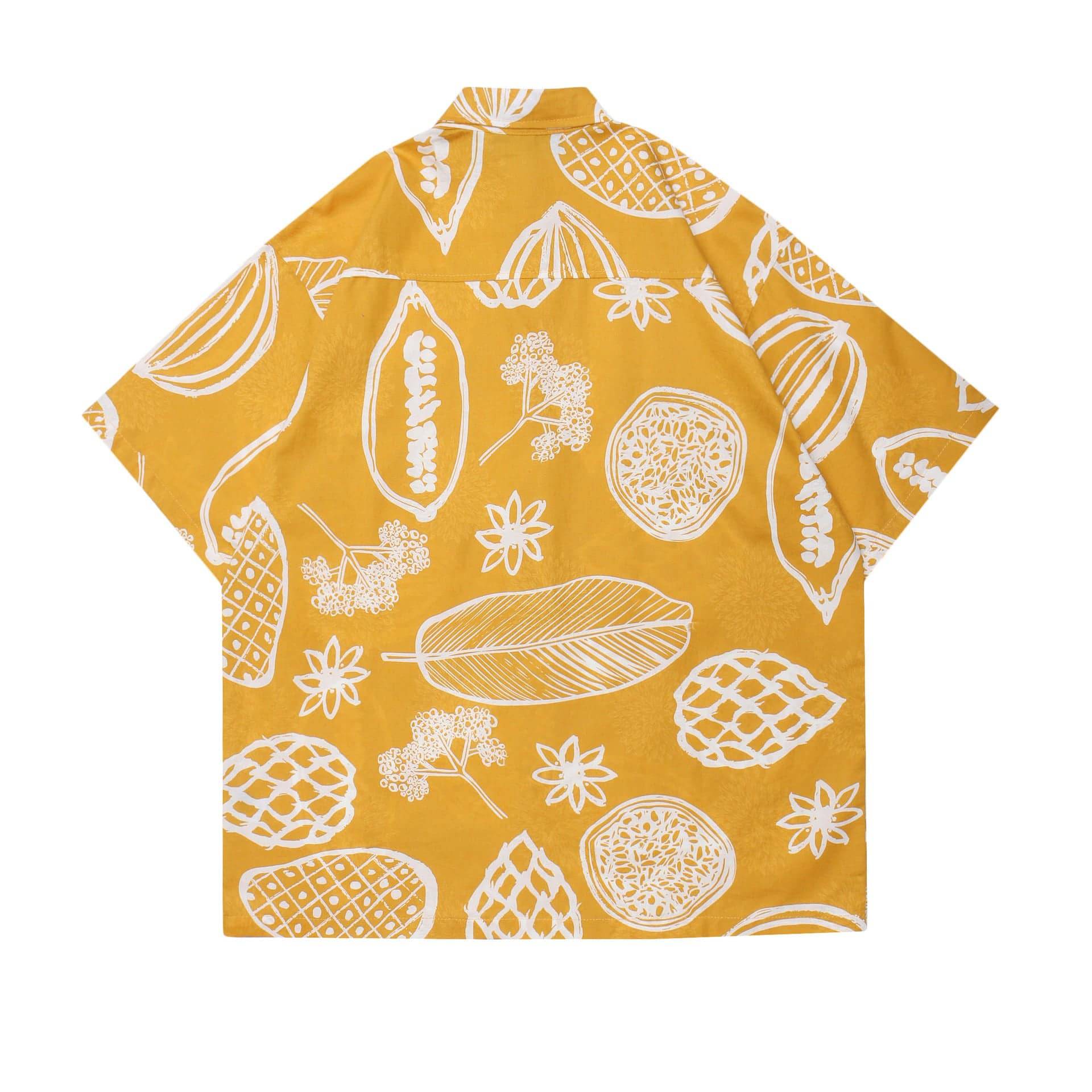Hawaiian Graffiti Flower Prints Shirt