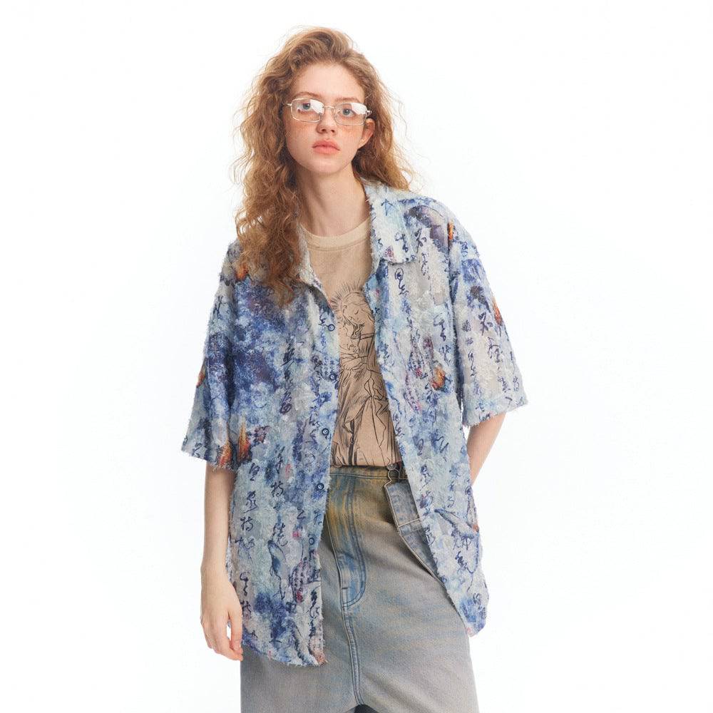 Fire Butterfly Fuzzy Shirt