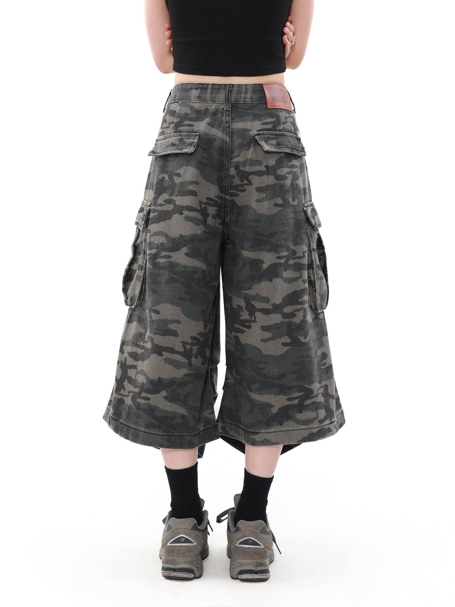 Baggy Cargo Camouflage Jorts