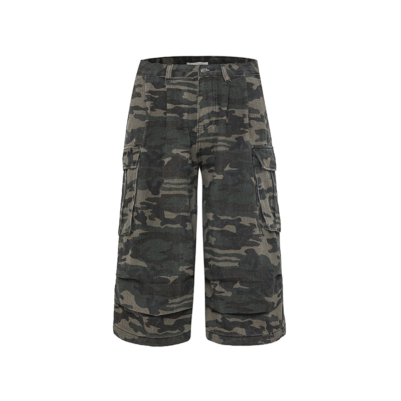 Baggy Cargo Camouflage Jorts