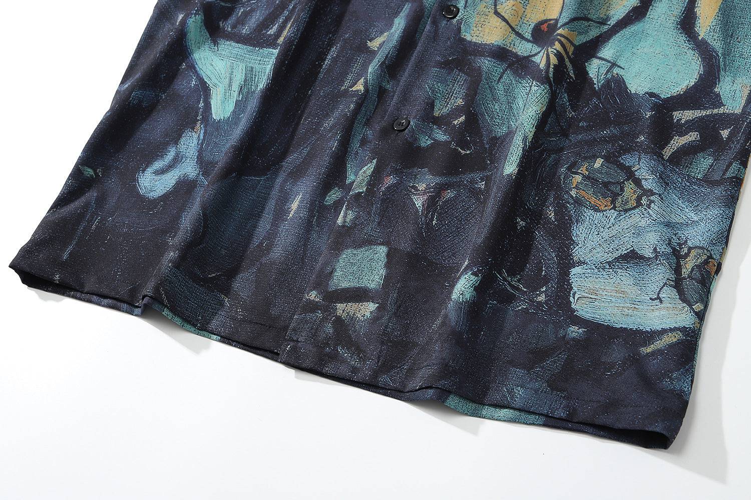 Colorful Hawaiian Abstract Print Beach Shirt