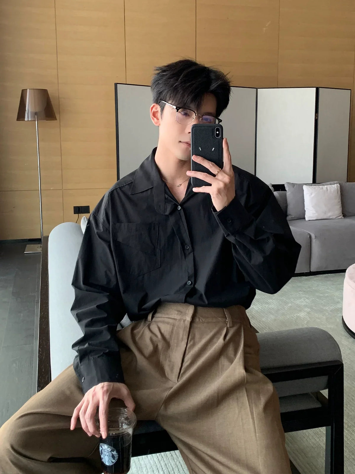 Minimalist Cotton Long Sleeve Shirt
