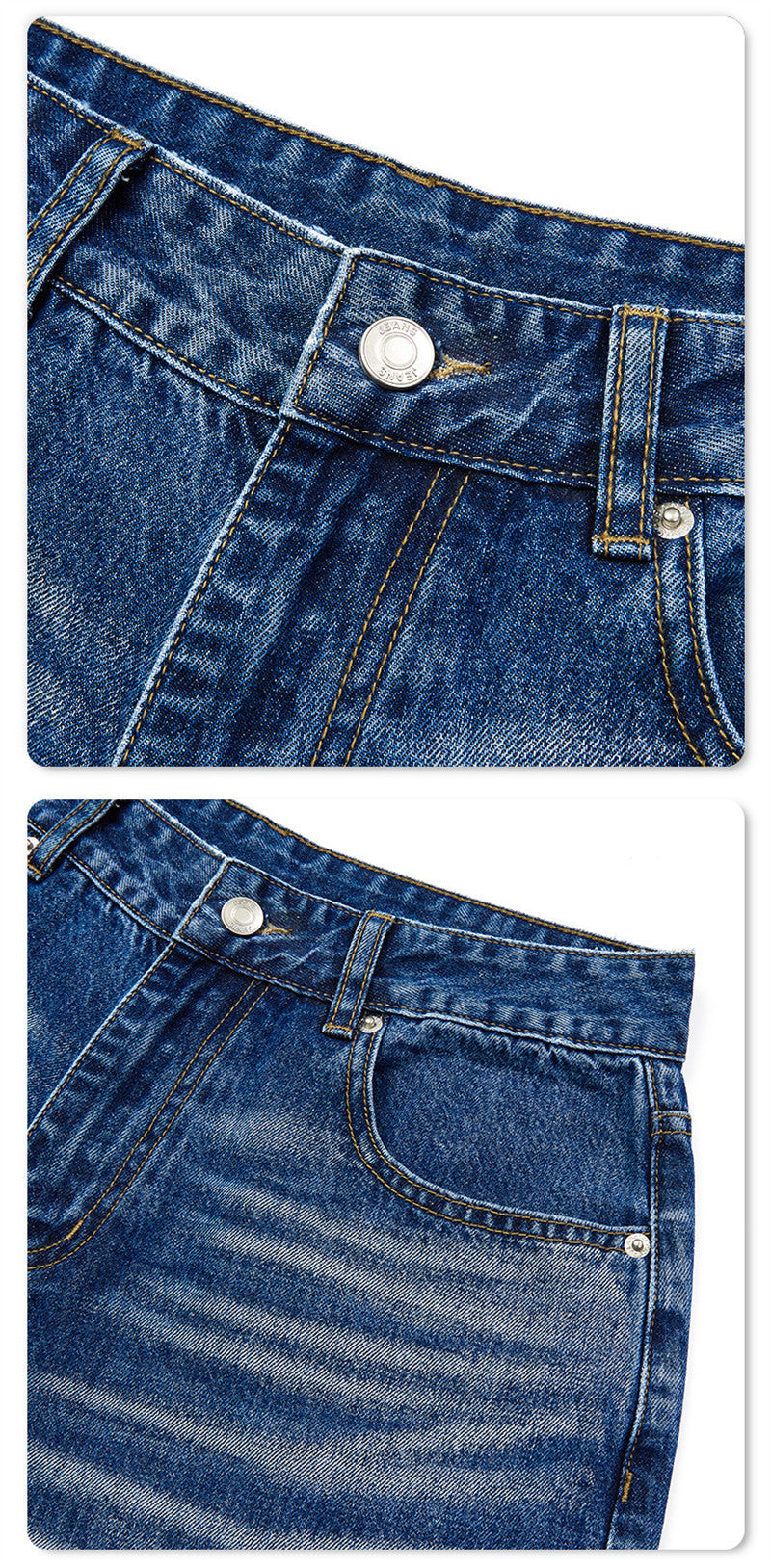 Wide-Leg Distressed Denim Shorts