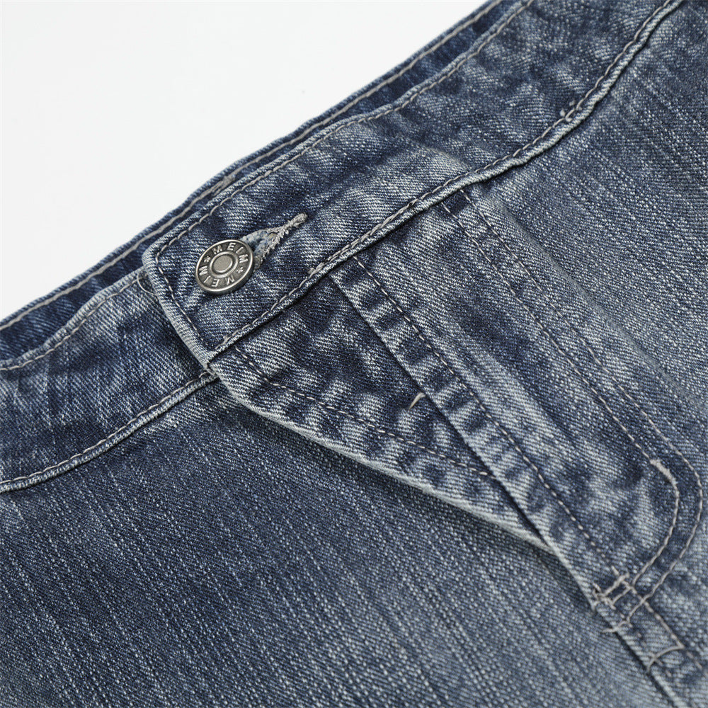 Vintage Vibe Wide-Leg Denim Jeans