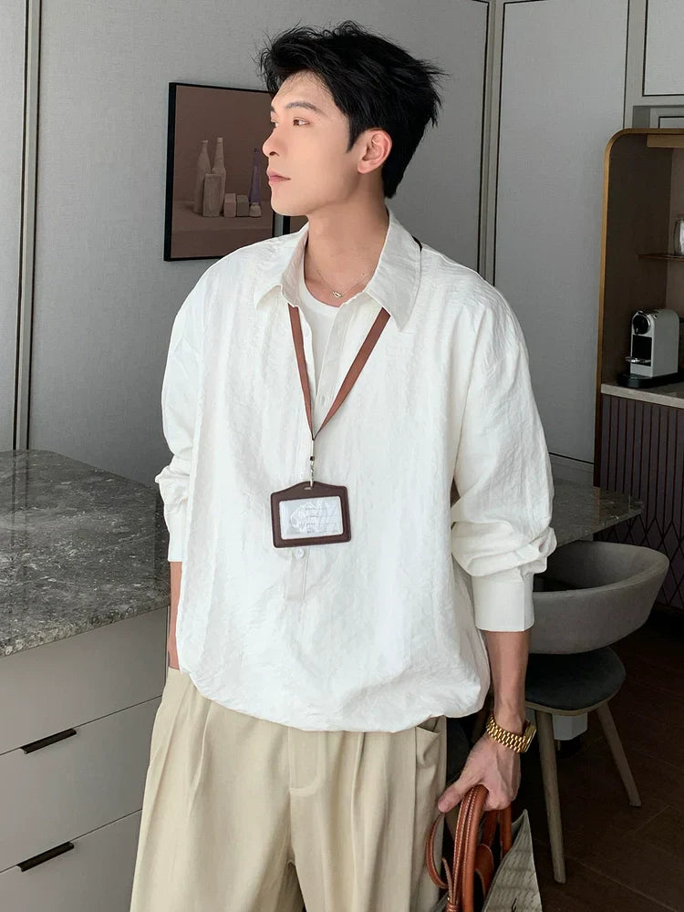 Brushed Washed Long Sleeve Shirt