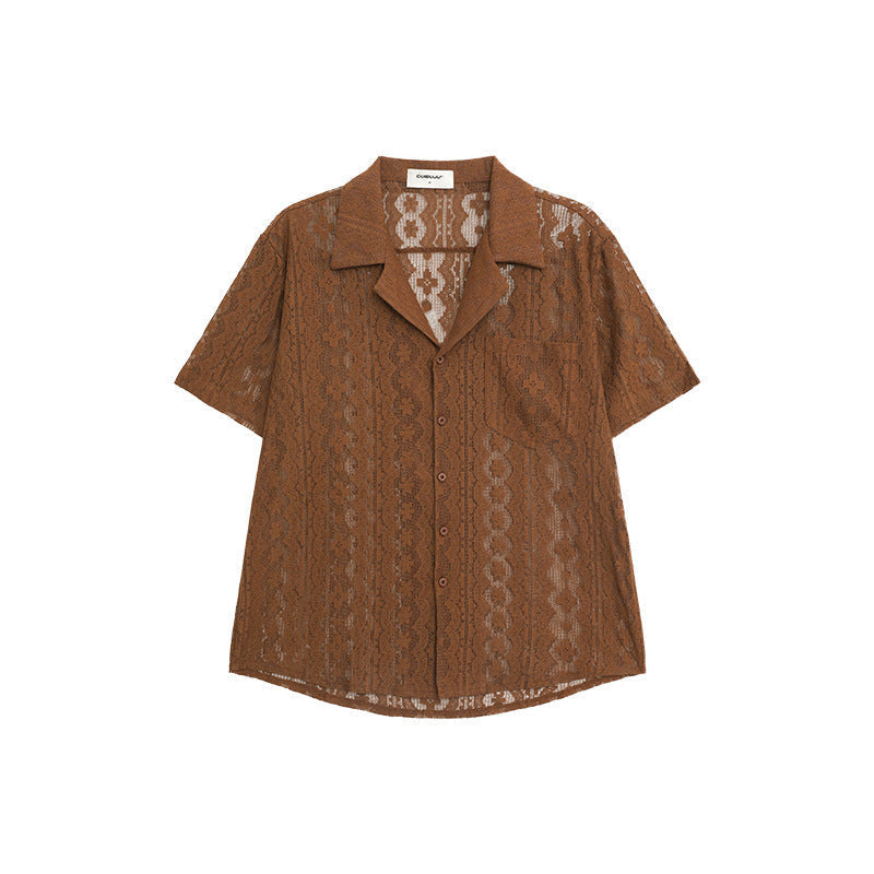 Niche Retro Jacquard Shirt