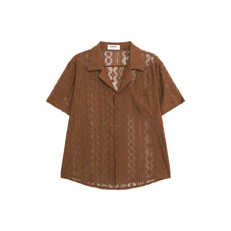 Niche Retro Jacquard Shirt