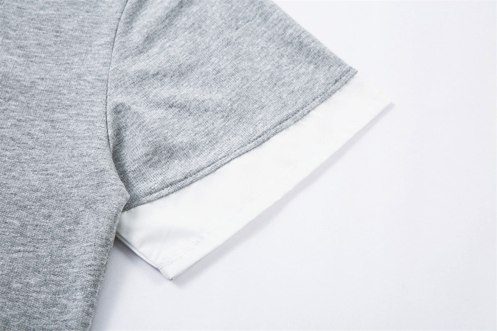 Layered V-Neck Oversized Top