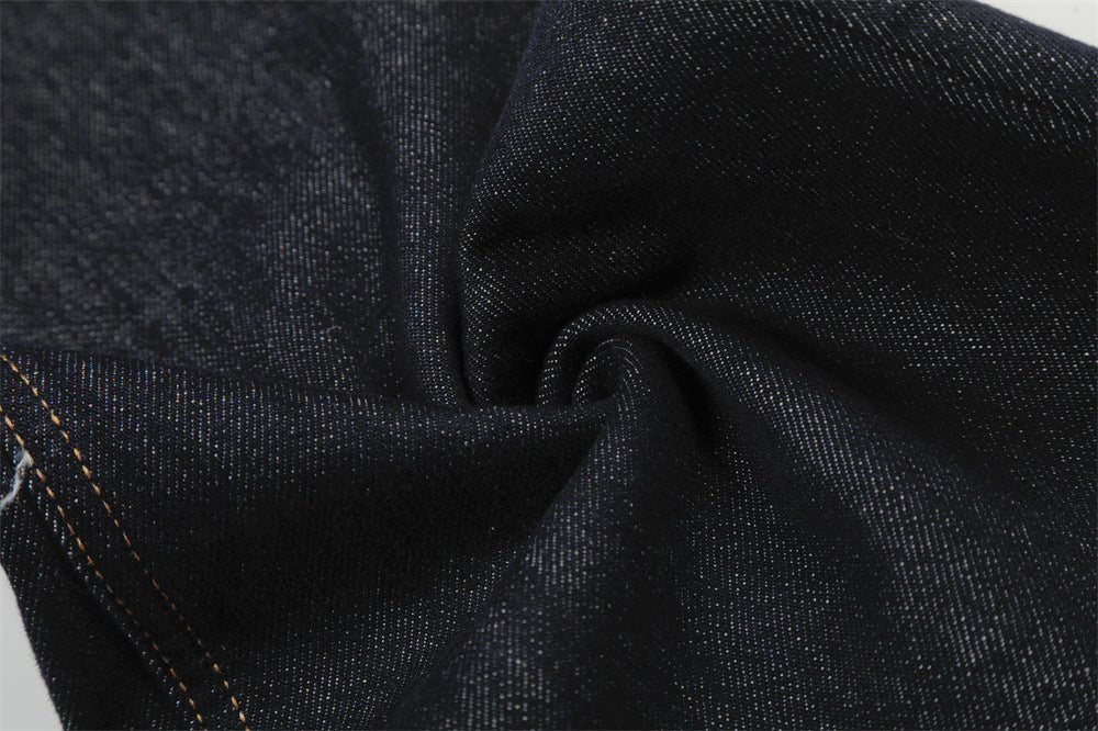 Wide-Leg Denim Jeans - Dark Indigo, White, Black