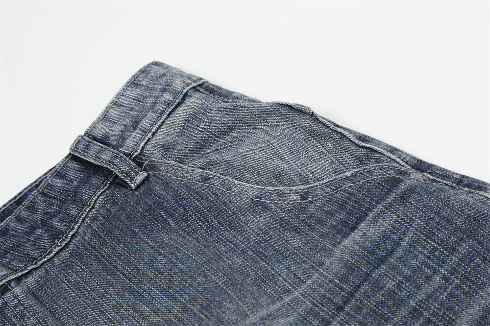 Vintage Vibe Wide-Leg Denim Jeans
