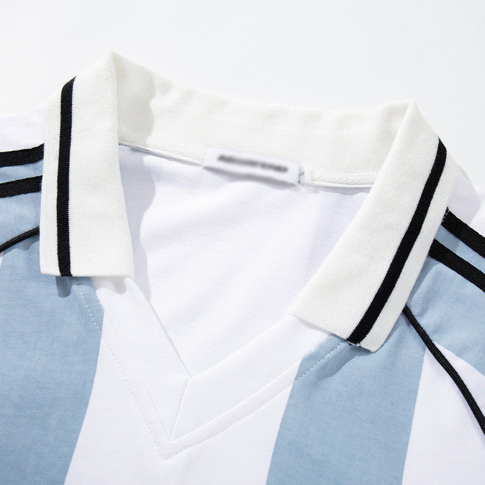 Polo de rayas verticales - Parte superior informal