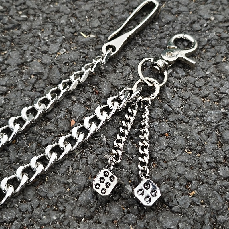 Wicked Skull Dice Wallet Chain