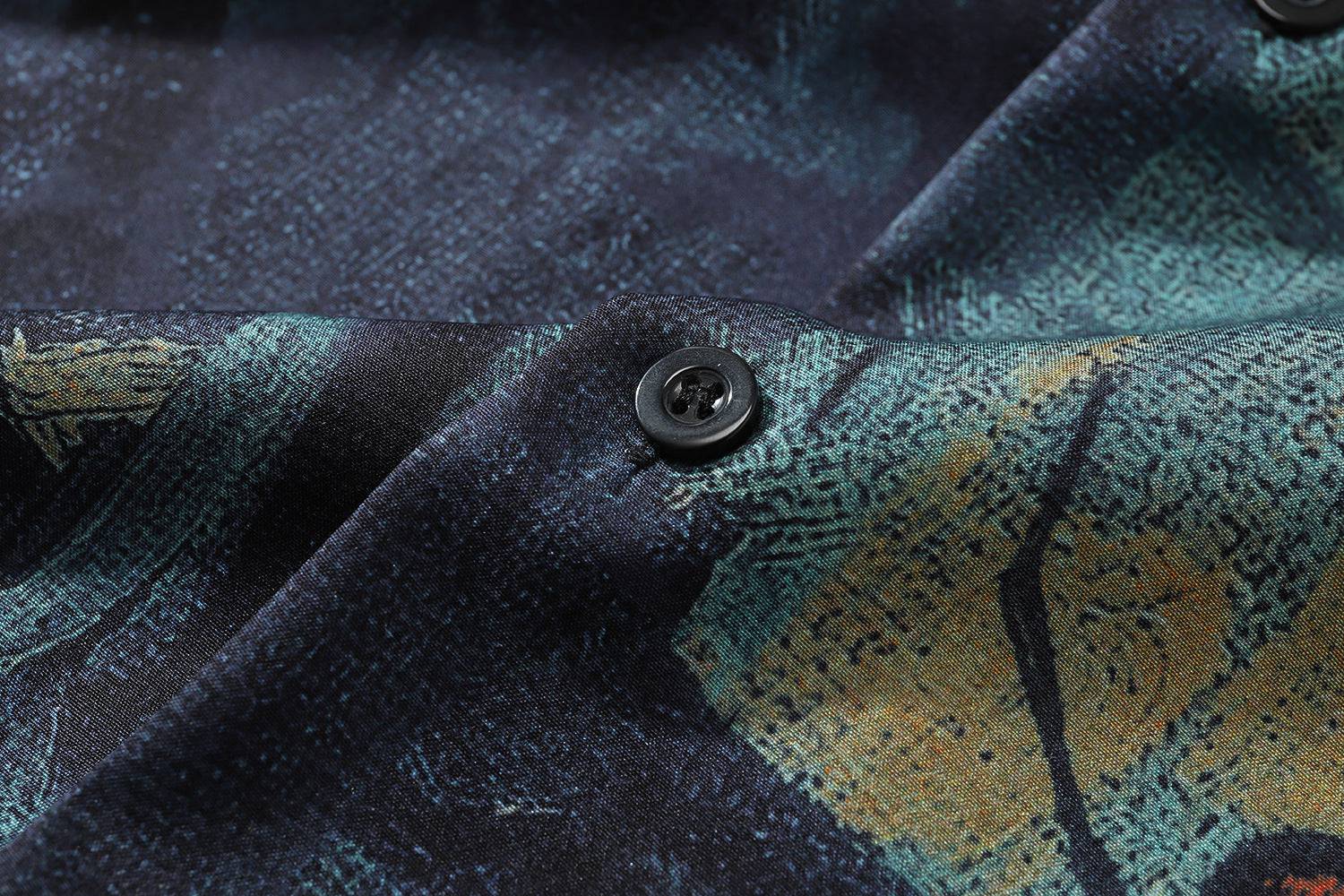 Colorful Hawaiian Abstract Print Beach Shirt