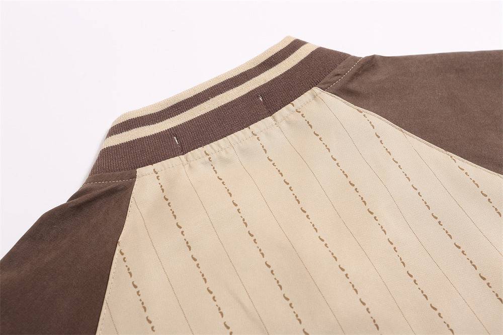 Baseball Collar Short-Sleeved Shirt