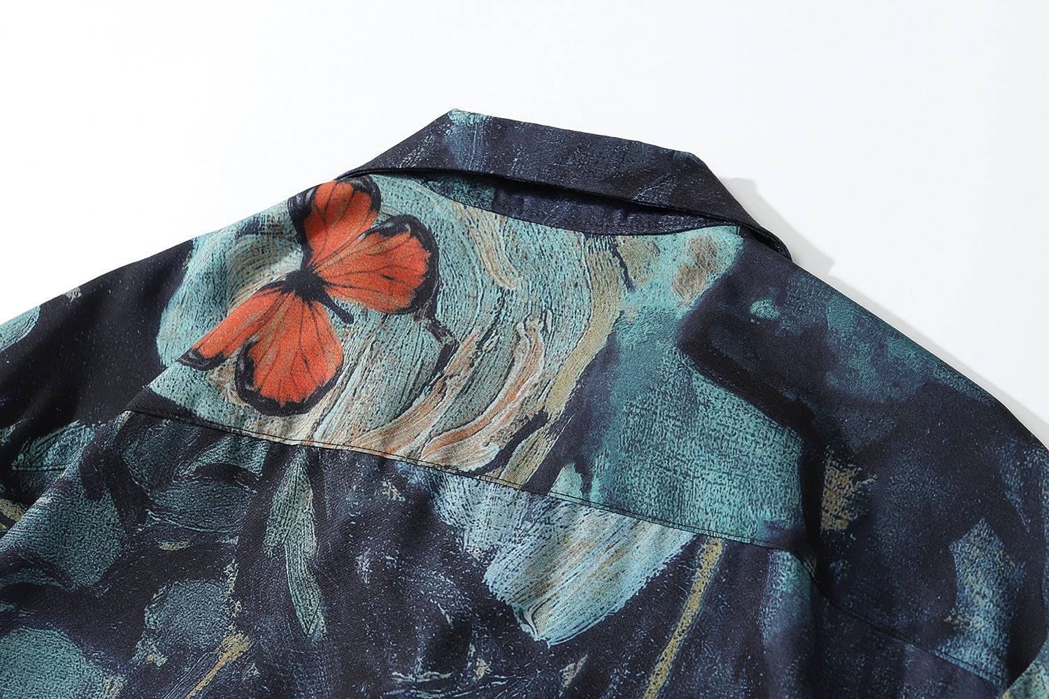 Colorful Hawaiian Abstract Print Beach Shirt