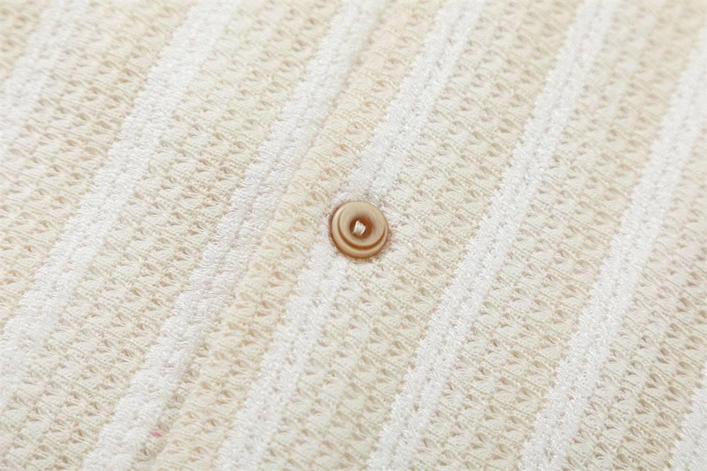Vertical Stripe Knit Shirt