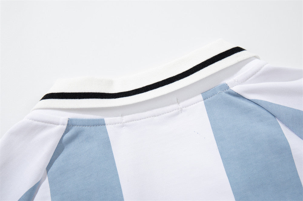 Polo de rayas verticales - Parte superior informal