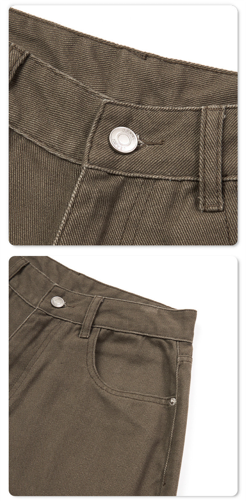 Pantalones cropped de pierna ancha para hombre