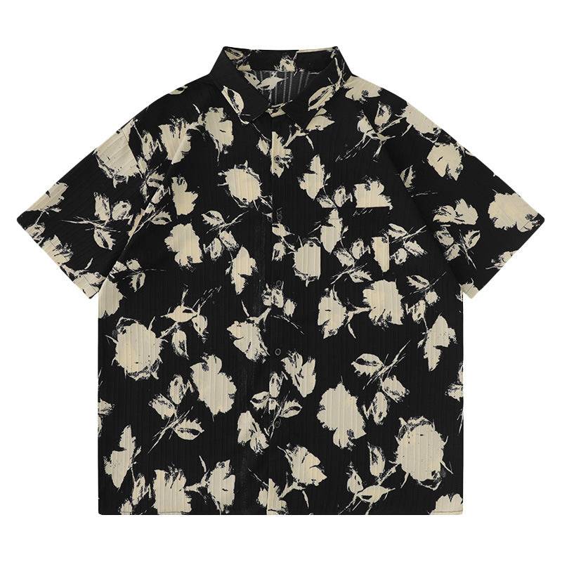 Retro Floral Beach Shirt
