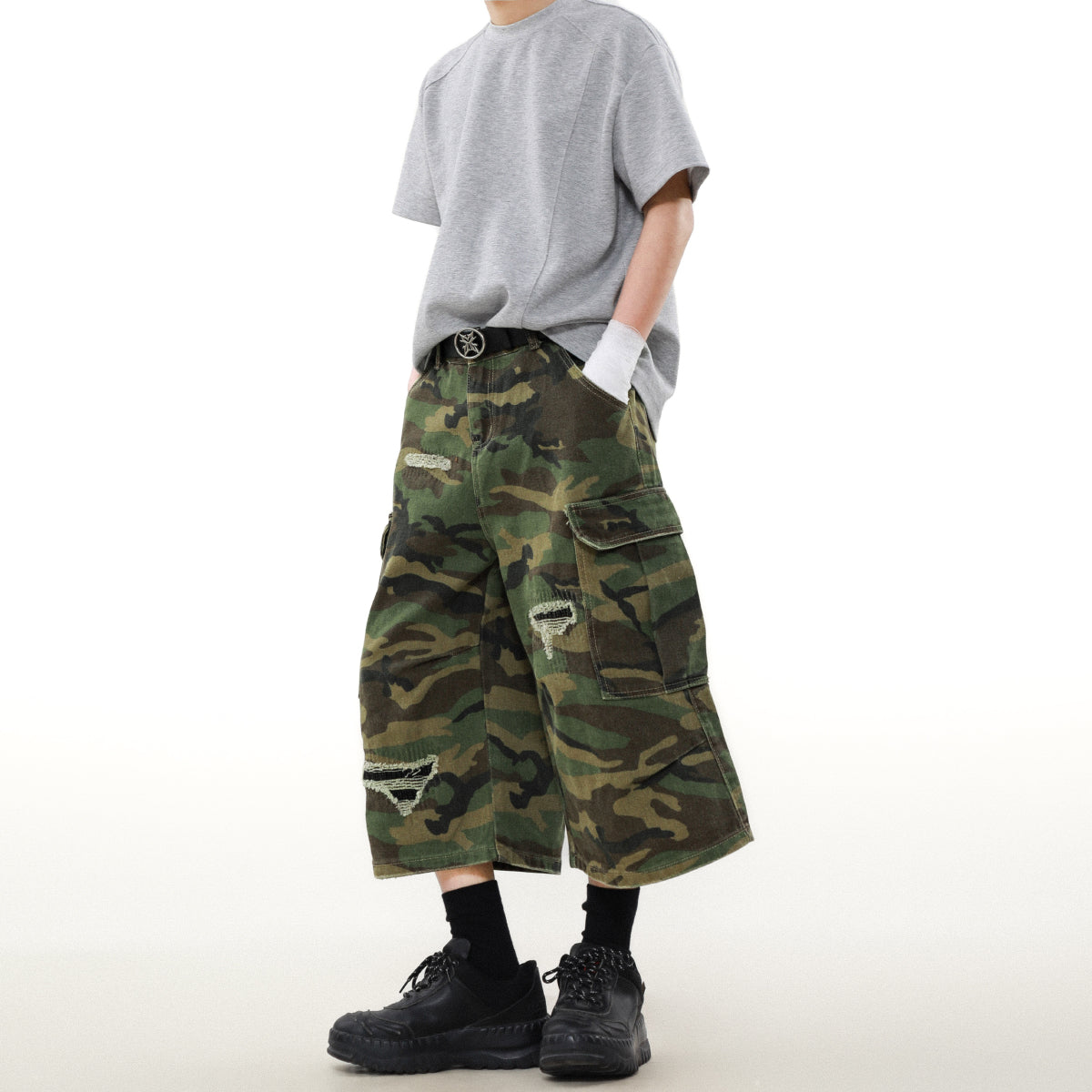 Cargo Camouflage Jorts
