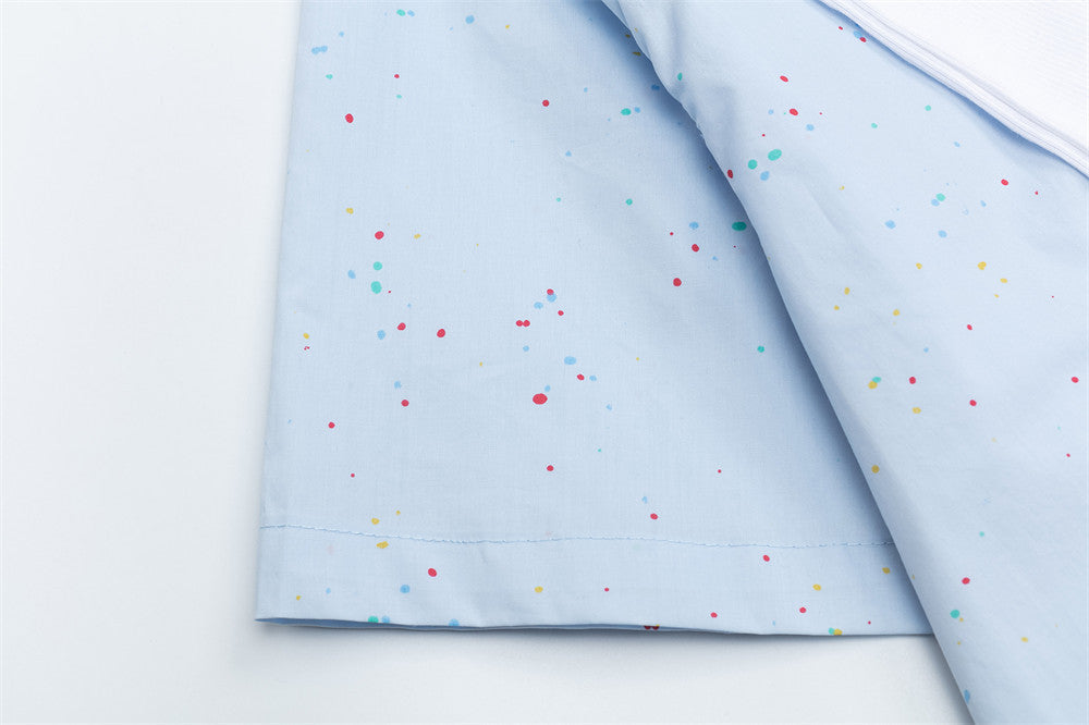 Camisa abotonada con salpicaduras de color