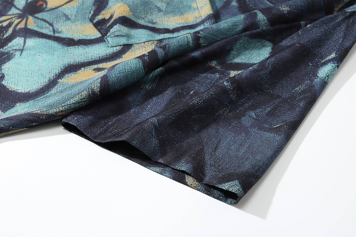 Colorful Hawaiian Abstract Print Beach Shirt