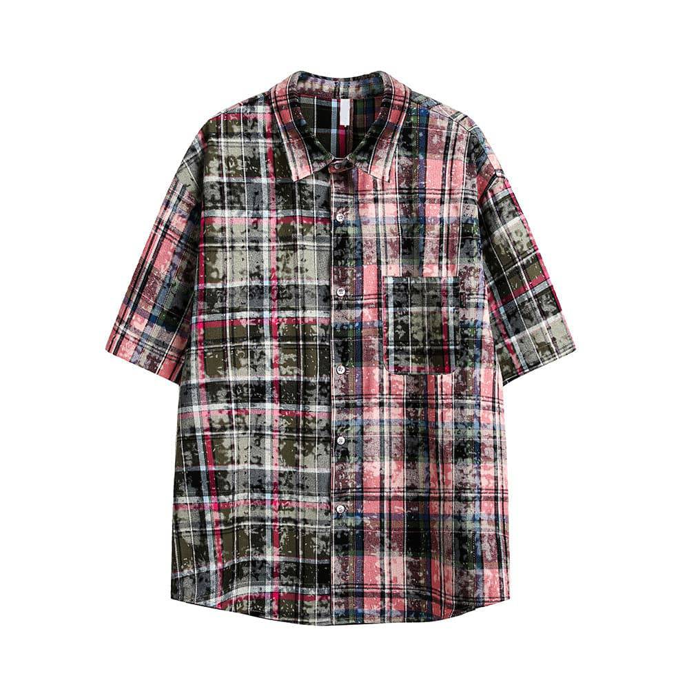 Distressed Checkered Summer Shirt