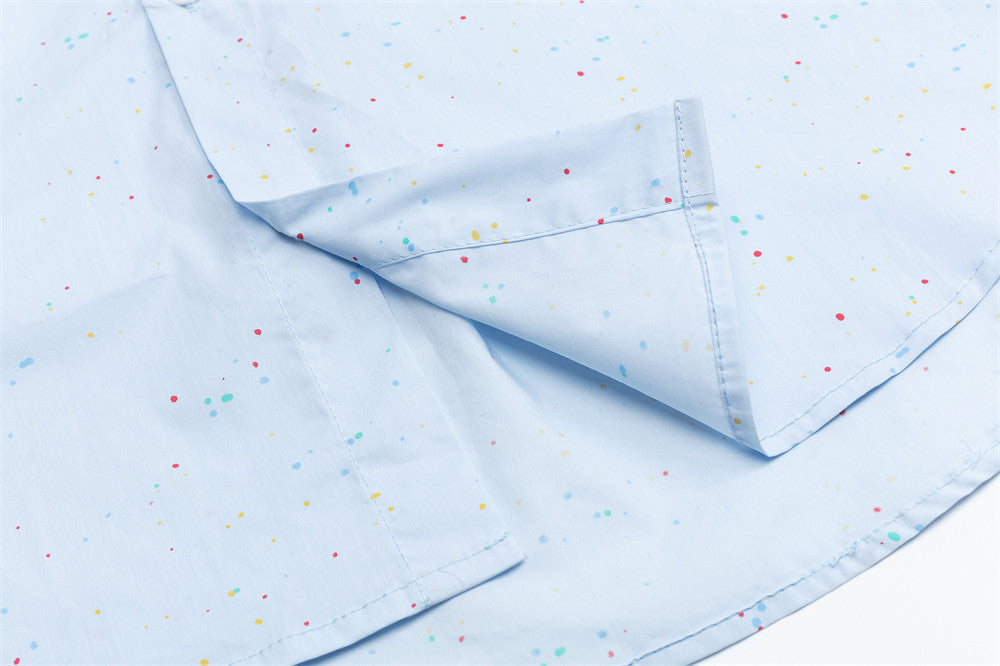 Camisa abotonada con salpicaduras de color
