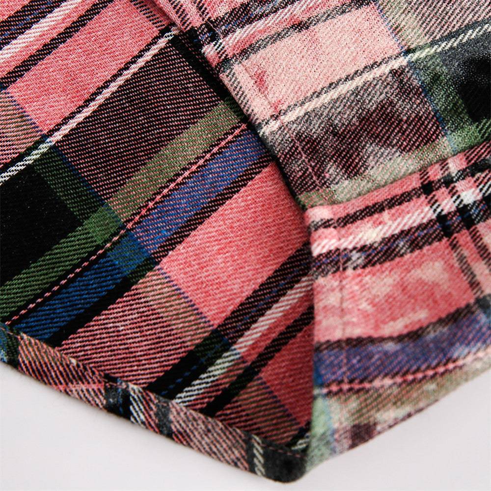 Distressed Checkered Summer Shirt
