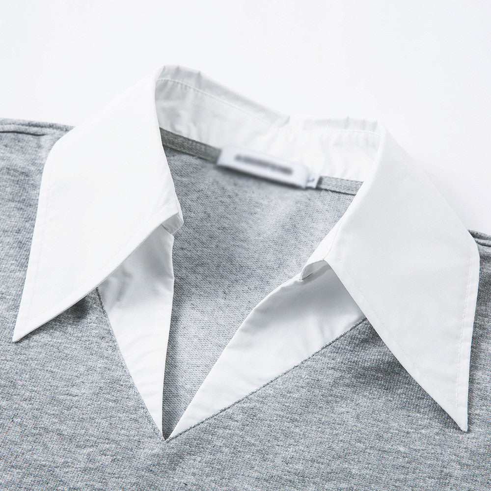 Layered V-Neck Oversized Top