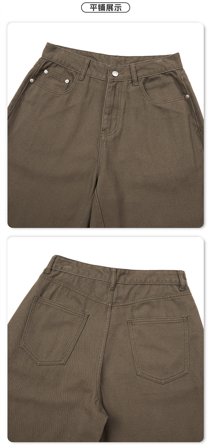Pantalones cropped de pierna ancha para hombre