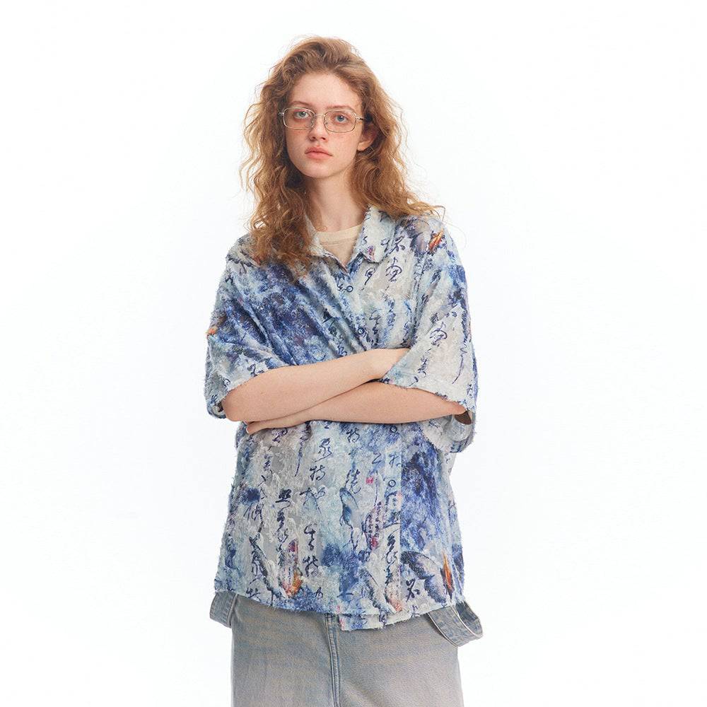 Fire Butterfly Fuzzy Shirt