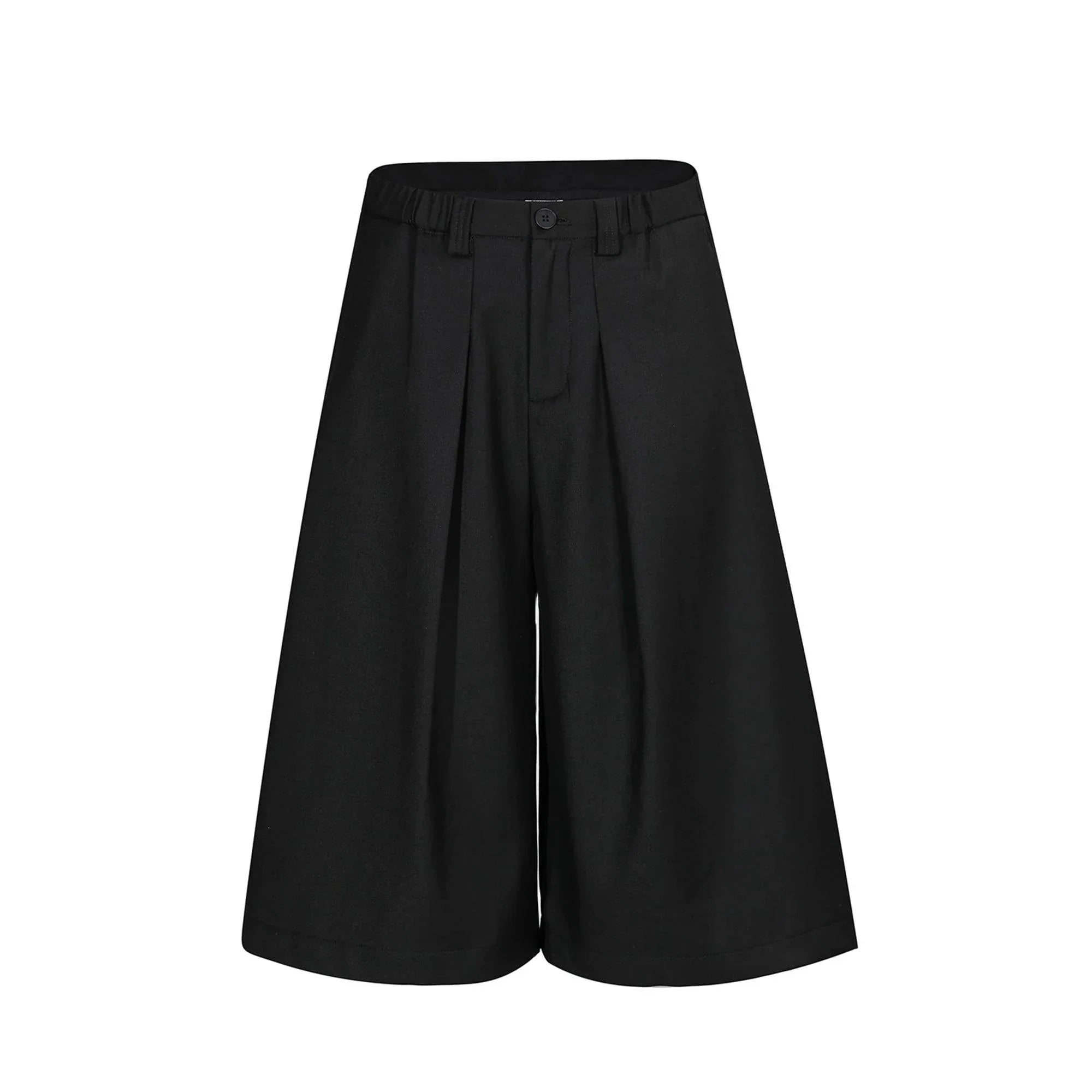 Pleated Wide-Leg Ruffian Jorts