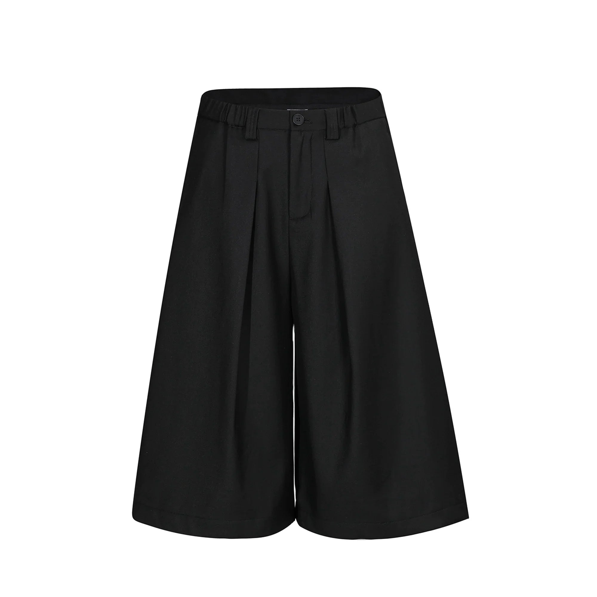 Pleated Wide-Leg Ruffian Jorts