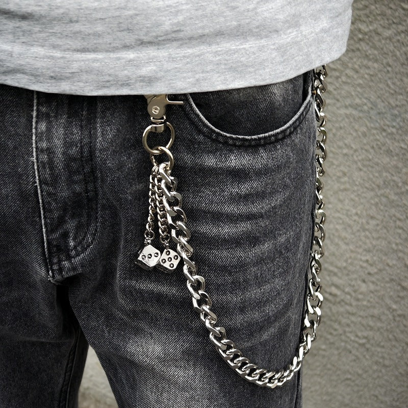 Wicked Skull Dice Wallet Chain