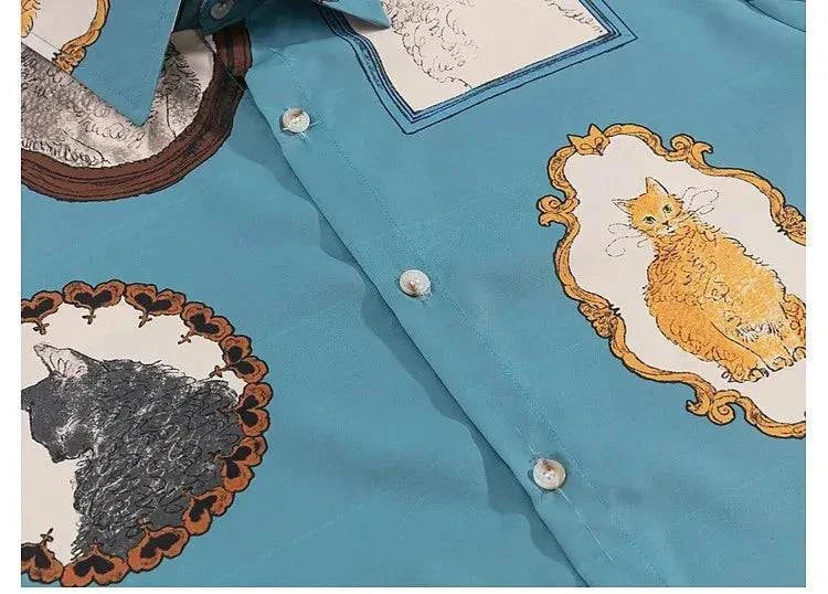 Retro Cats Portraits Shirt