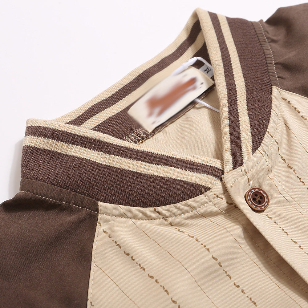 Baseball Collar Short-Sleeved Shirt