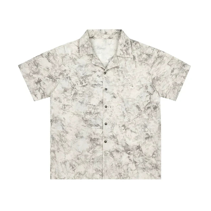 Oversized Fringed Short Sleeve Shirt