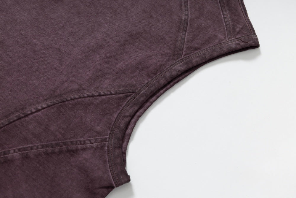 Top sin mangas con cuello simulado resistente