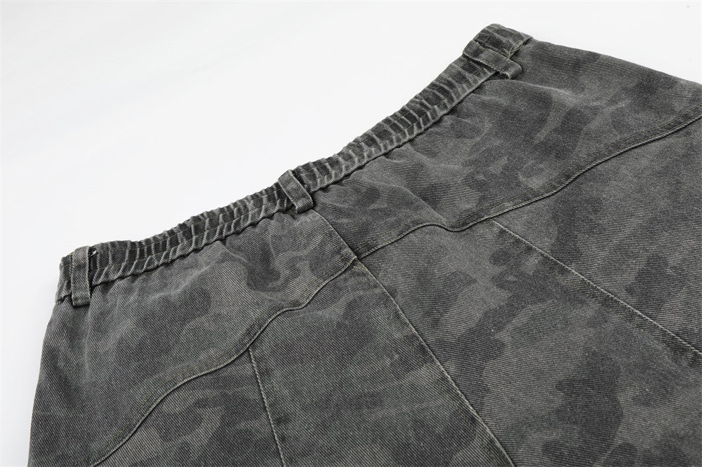 Pantalones cortos de camuflaje de ajuste relajado