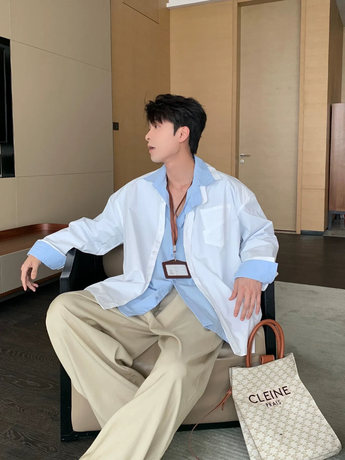 Minimalist Cotton Long Sleeve Shirt