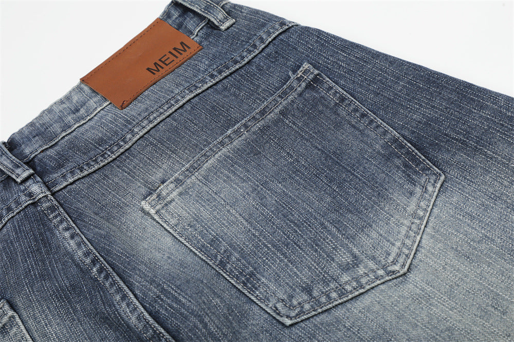 Vintage Vibe Wide-Leg Denim Jeans