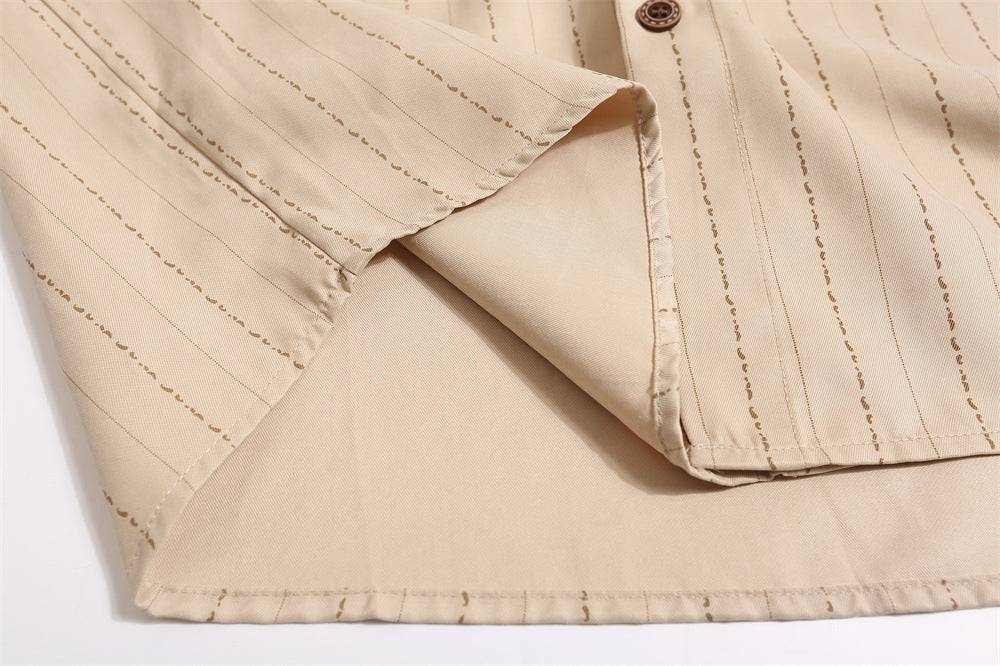Baseball Collar Short-Sleeved Shirt