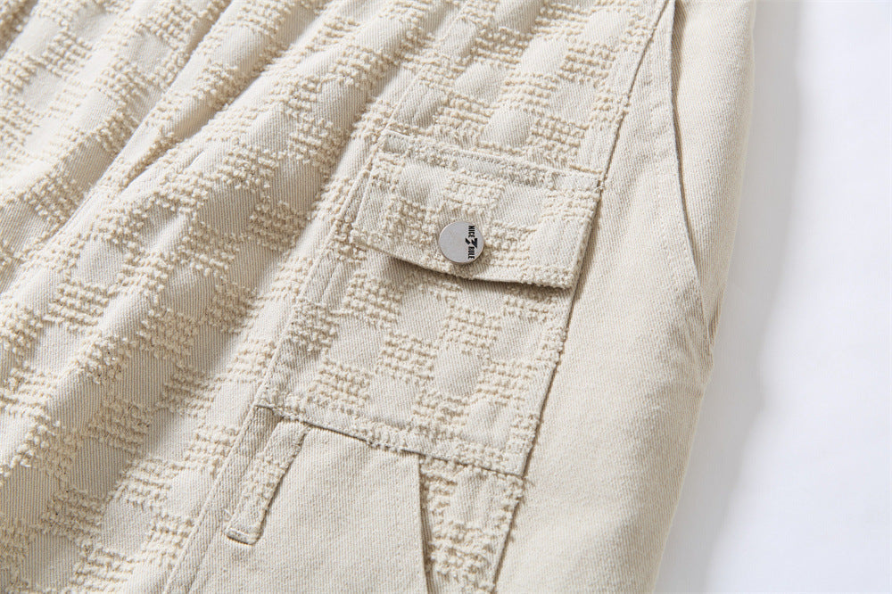 Textured Cargo Shorts for Street Style