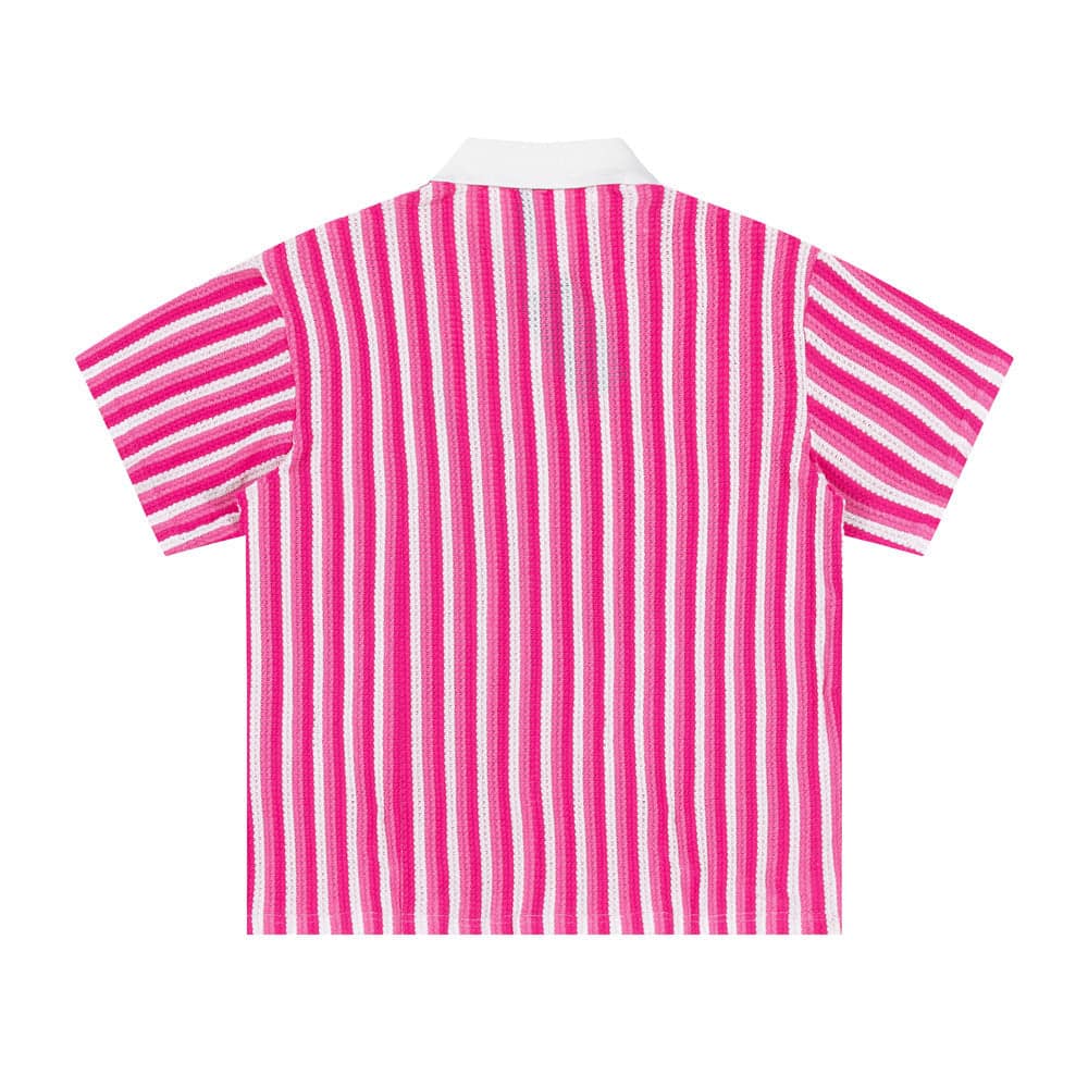 Vertical Stripe Knit Shirt