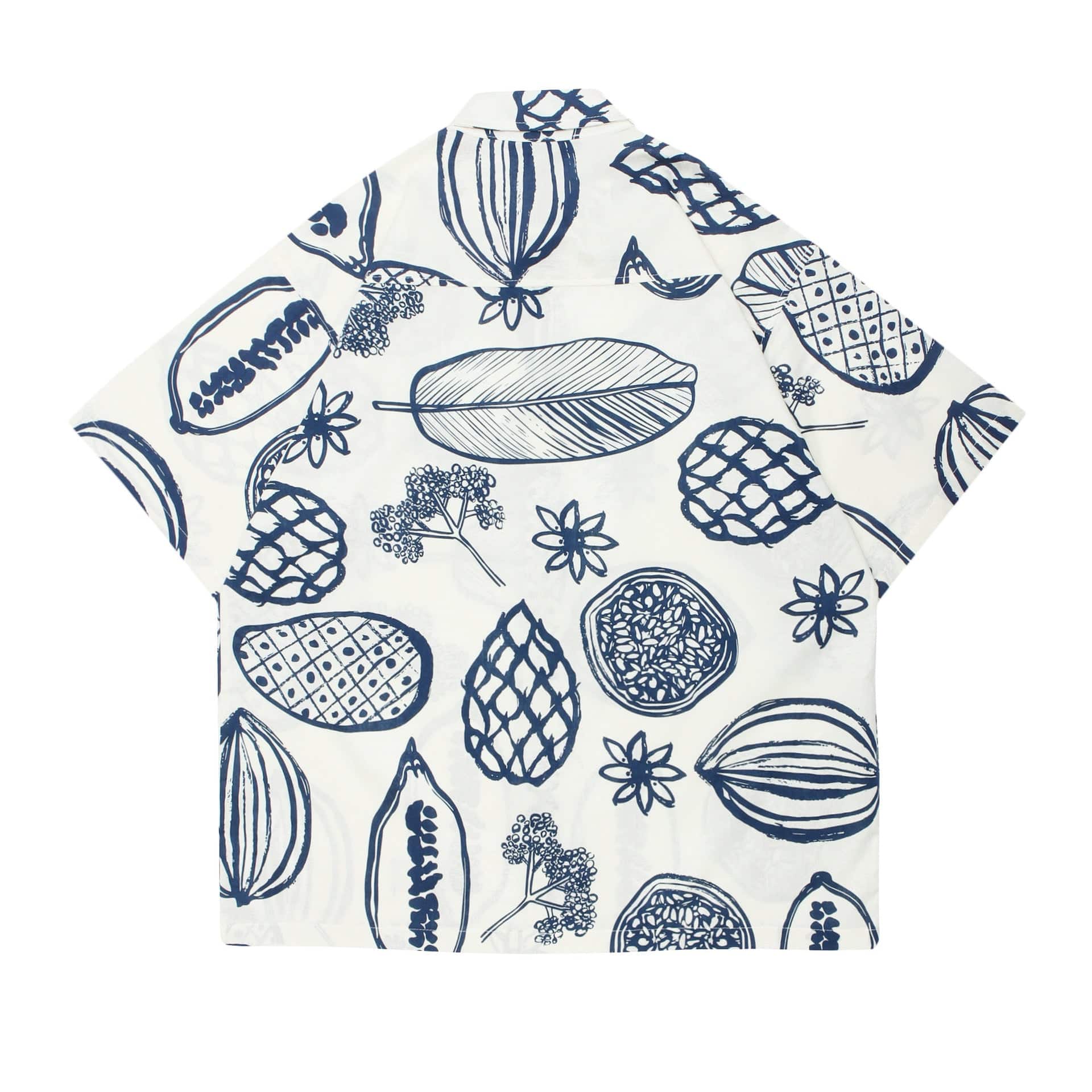 Hawaiian Graffiti Flower Prints Shirt