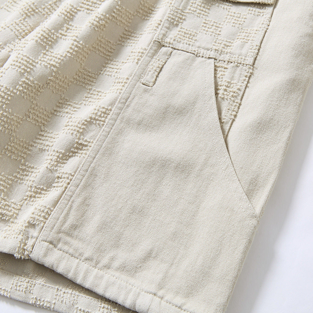 Textured Cargo Shorts for Street Style