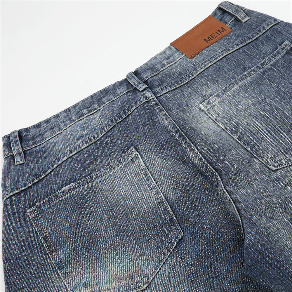 Vintage Vibe Wide-Leg Denim Jeans