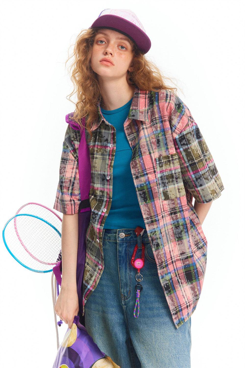 Distressed Checkered Summer Shirt